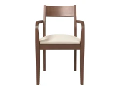 Sillas de comedor con cojines 2 uds madera maciza marrón caucho