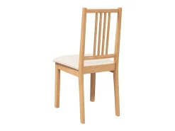 Sillas de comedor con cojines 2uds madera maciza natural caucho
