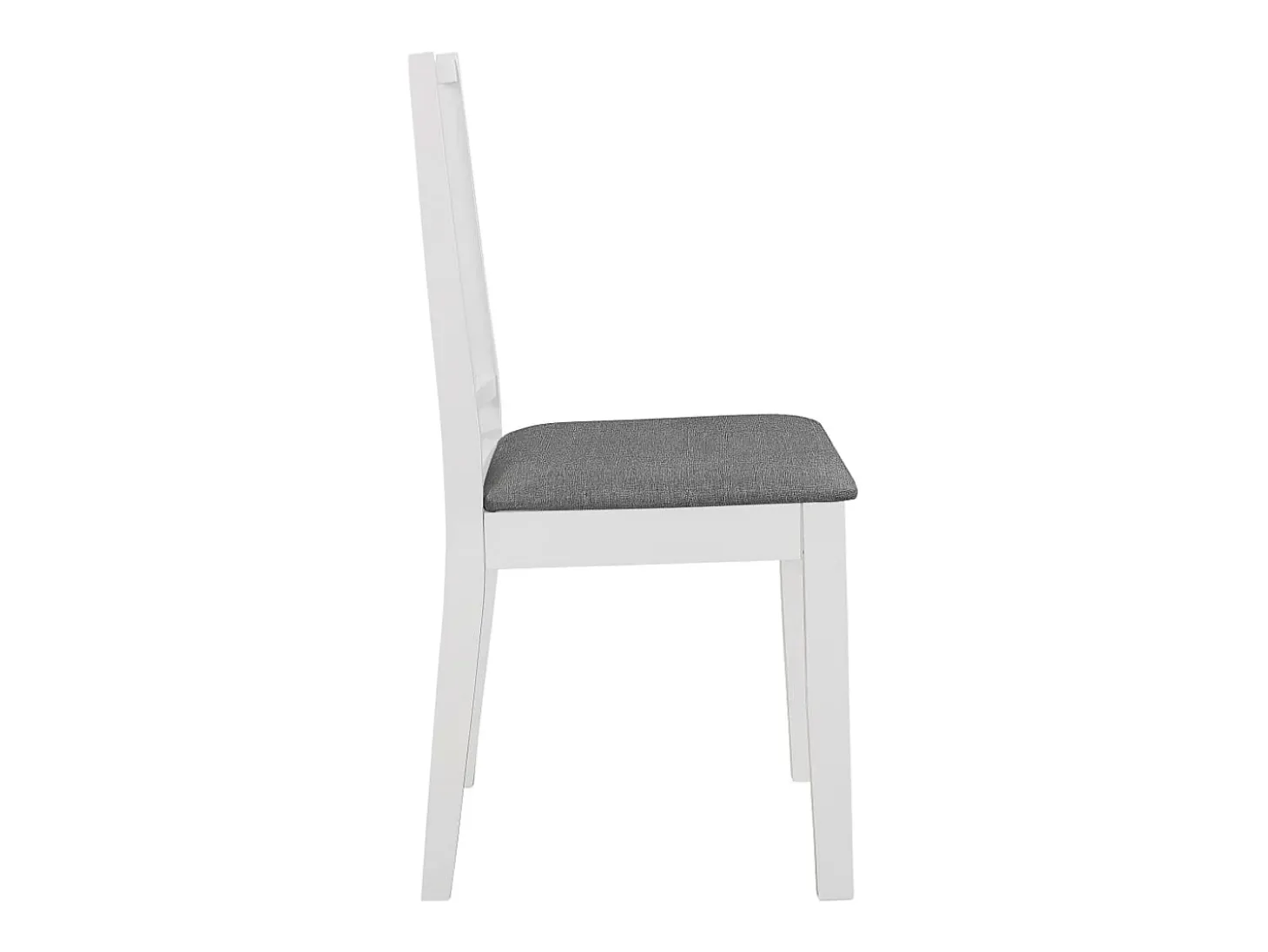 Sillas de comedor con cojines 4 unidades madera maciza blanca