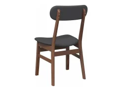 Sillas de comedor con cojines 2 unidades madera maciza marrón caucho