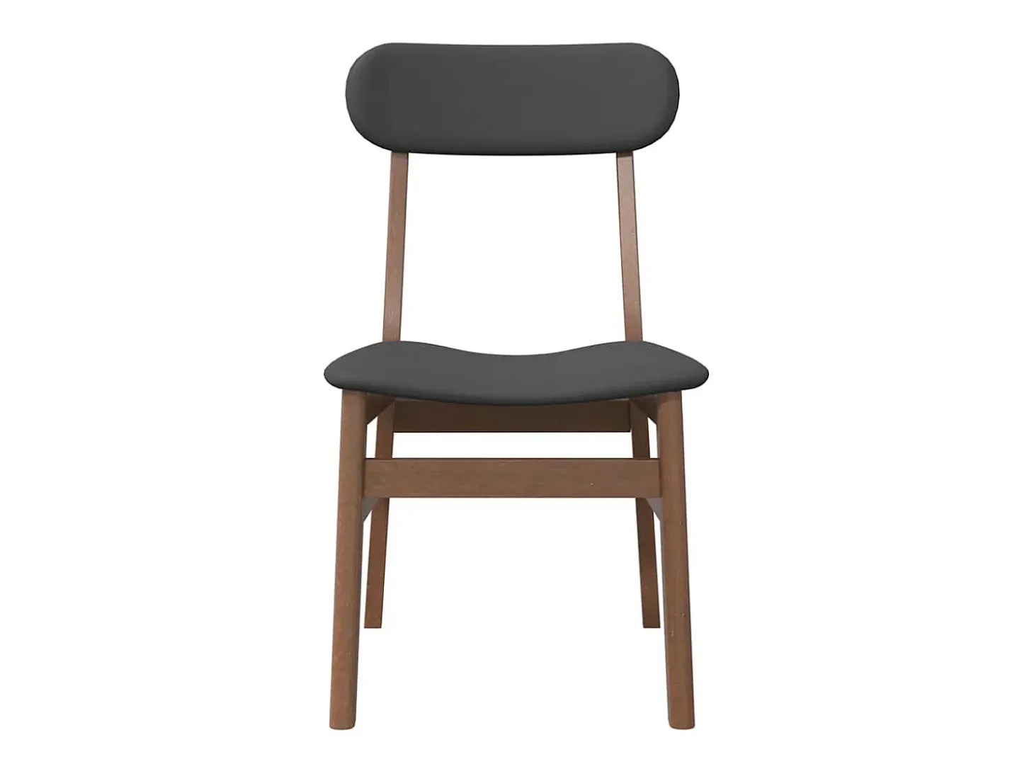 Sillas de comedor con cojines 2 unidades madera maciza marrón caucho