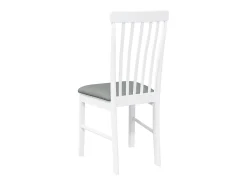 Sillas de comedor con cojines 2unidades madera maciza blanco caucho