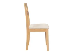 Sillas de comedor con cojines 2uds madera maciza natural caucho
