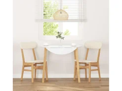 Sillas de comedor con cojines 2 unidades madera maciza caucho