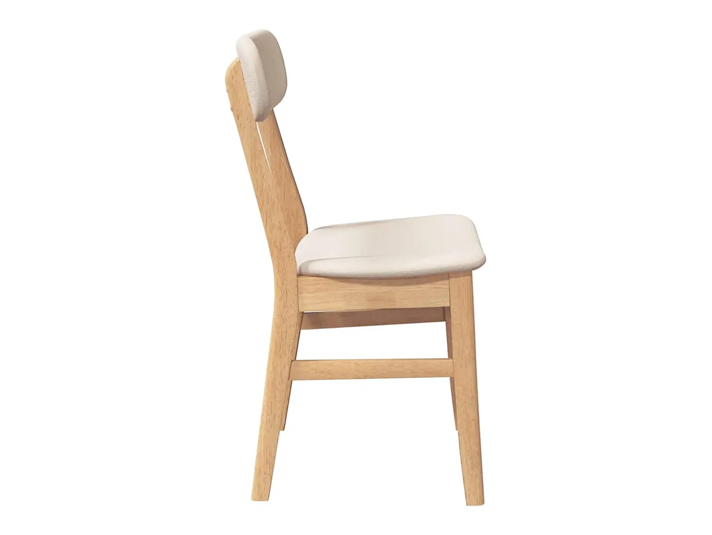 Sillas de comedor con cojines 2 unidades madera maciza caucho