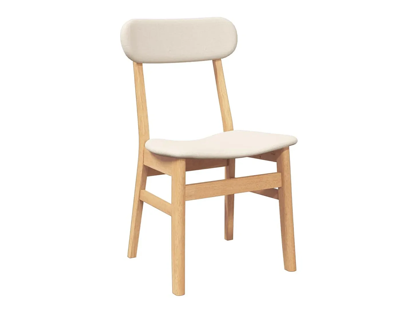 Sillas de comedor con cojines 2 unidades madera maciza caucho