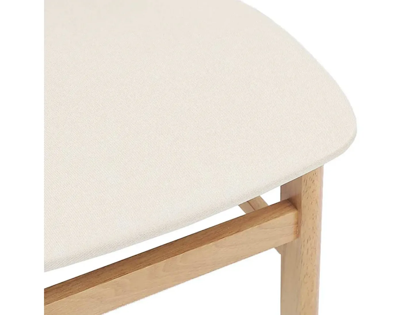 Sillas de comedor con cojines 2 unidades madera maciza caucho