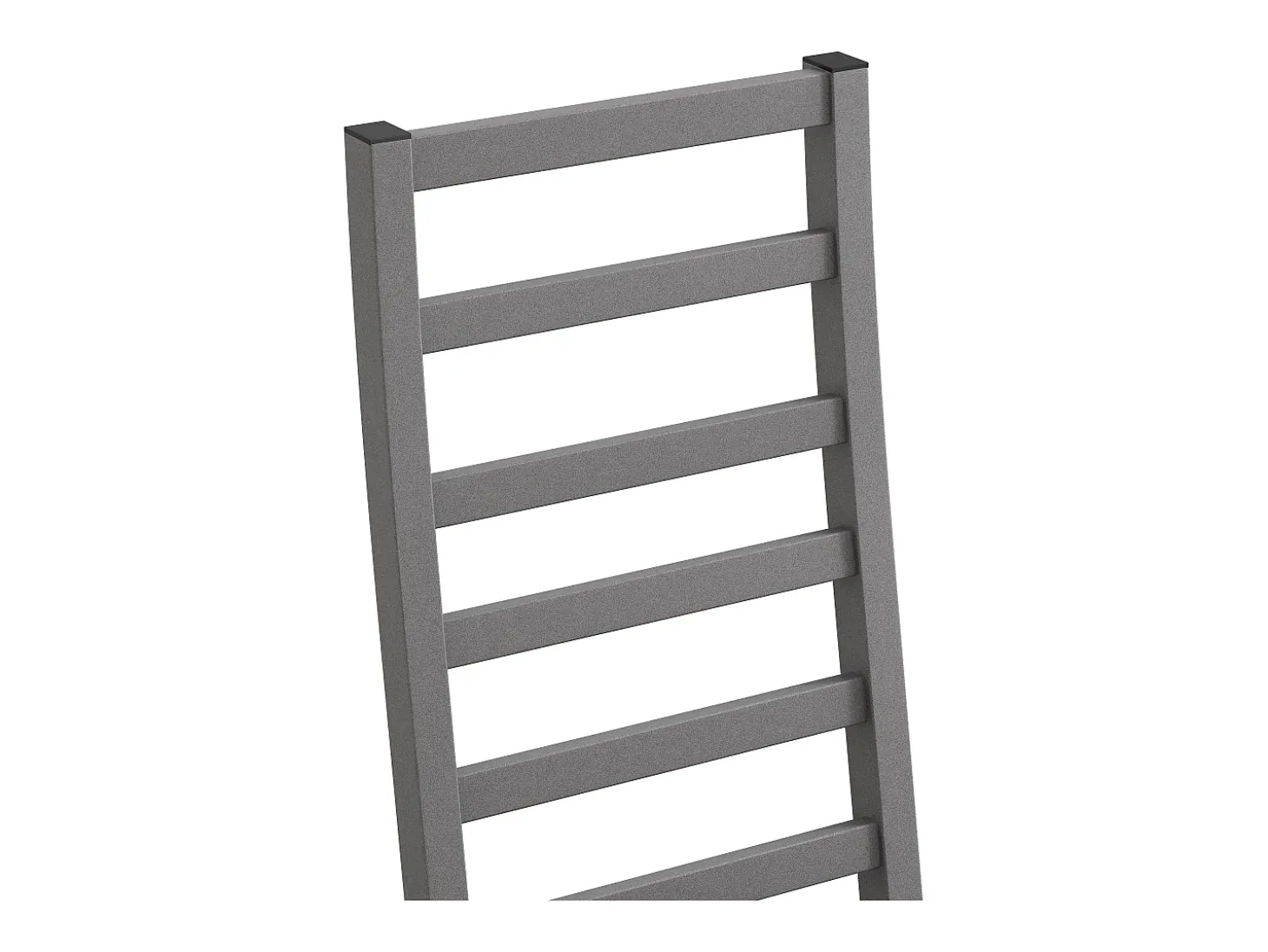 Sillas de comedor de metal, diseño elegante, piel sintética, patas de acero, color gris (40x47x107 cm)