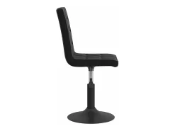 Sillas de comedor giratorias 2 unidades terciopelo negro