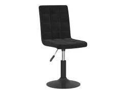 Sillas de comedor giratorias 2 unidades terciopelo negro