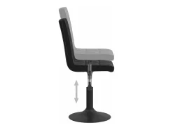 Sillas de comedor giratorias 2 unidades terciopelo negro