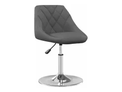 Sillas de comedor giratorias 2 unidades terciopelo gris oscuro