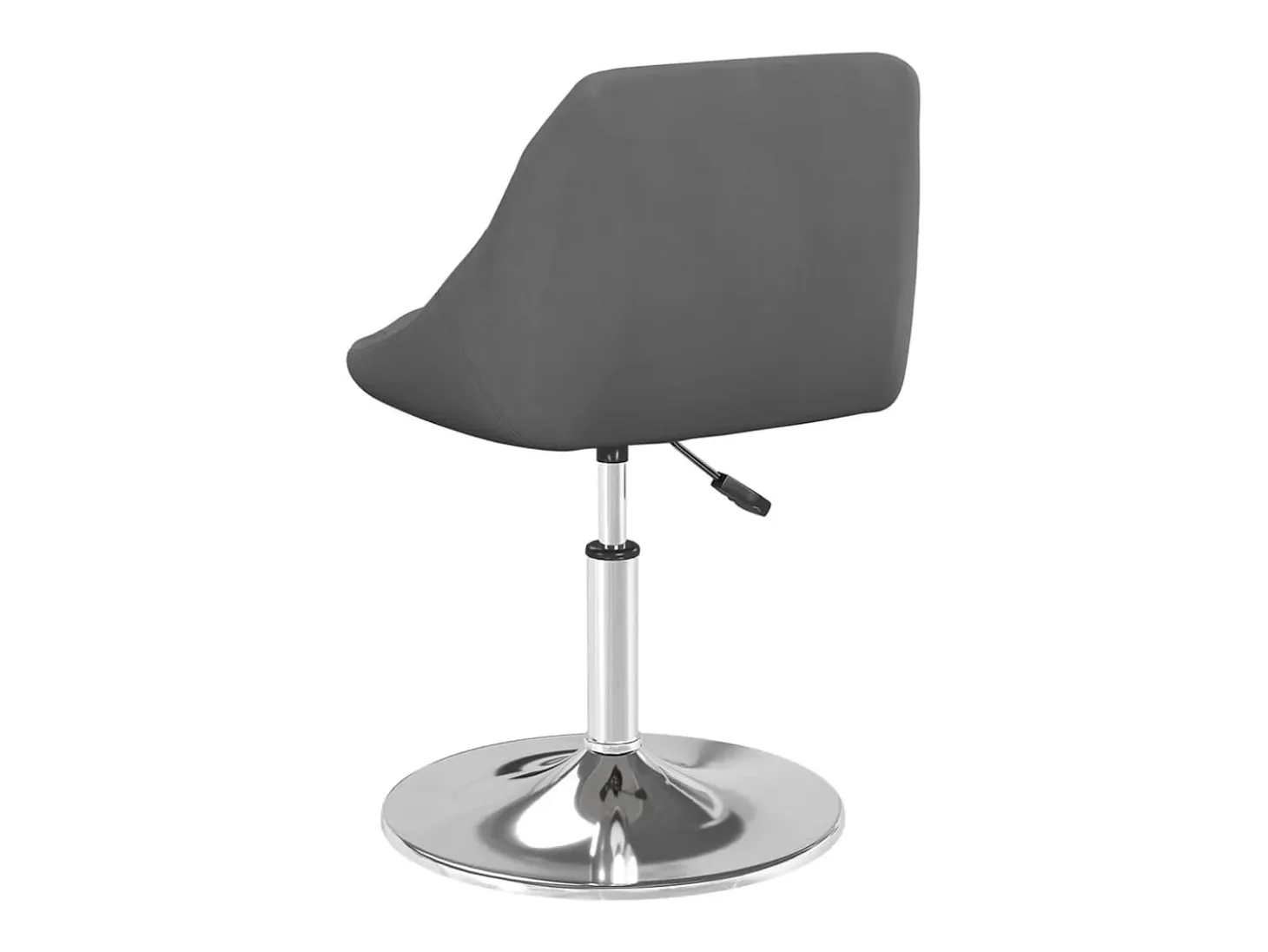 Sillas de comedor giratorias 2 unidades terciopelo gris oscuro