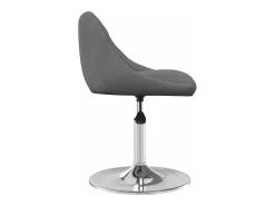 Sillas de comedor giratorias 2 unidades terciopelo gris oscuro