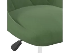 Sillas de comedor giratorias 2 unidades terciopelo verde oscuro