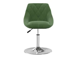 Sillas de comedor giratorias 2 unidades terciopelo verde oscuro
