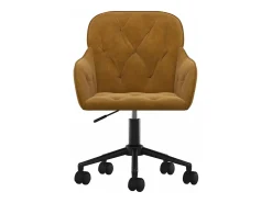 Sillas de comedor giratorias 2 unidades terciopelo marrón