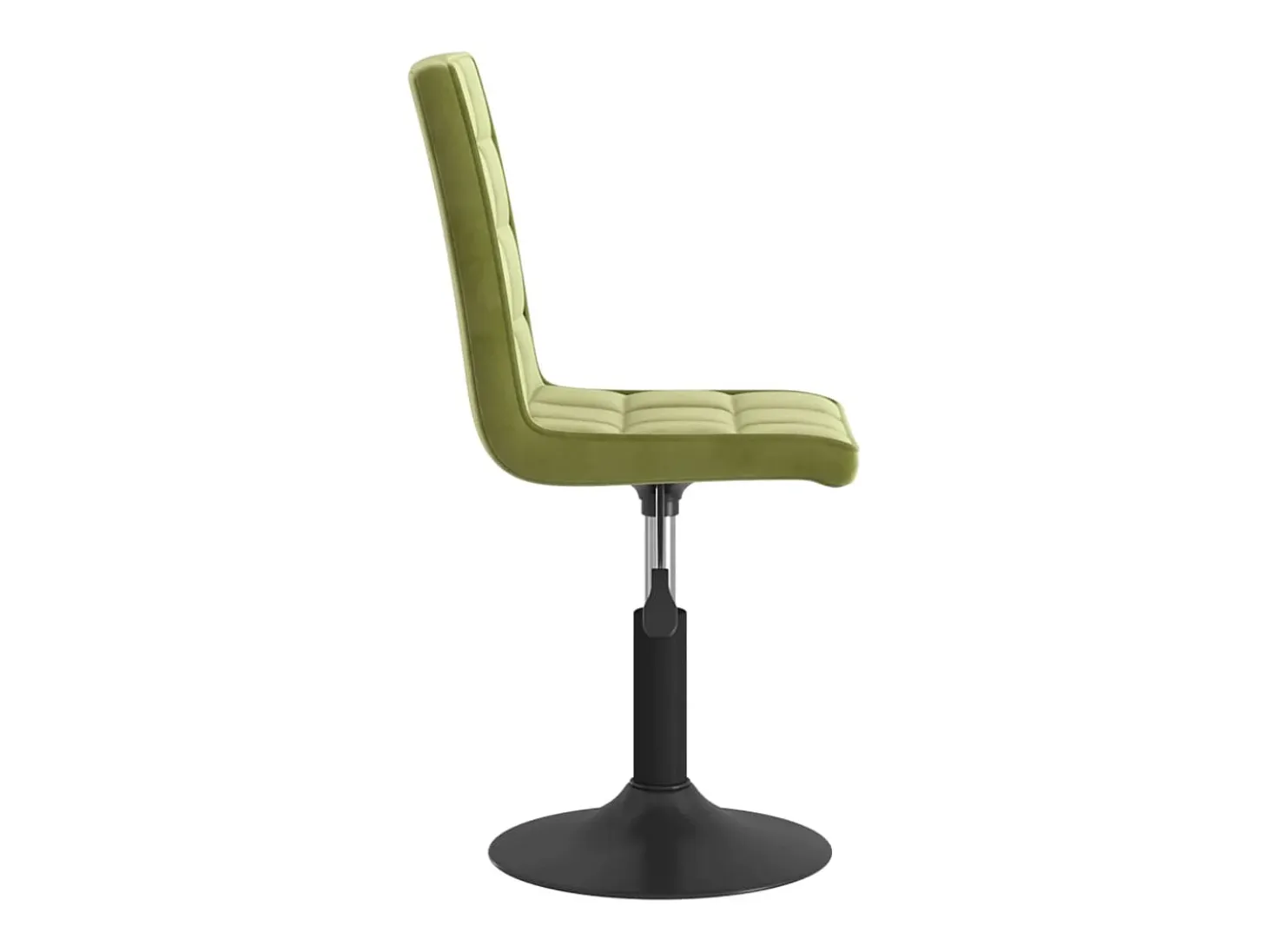 Sillas de comedor giratorias 2 unidades de terciopelo verde claro