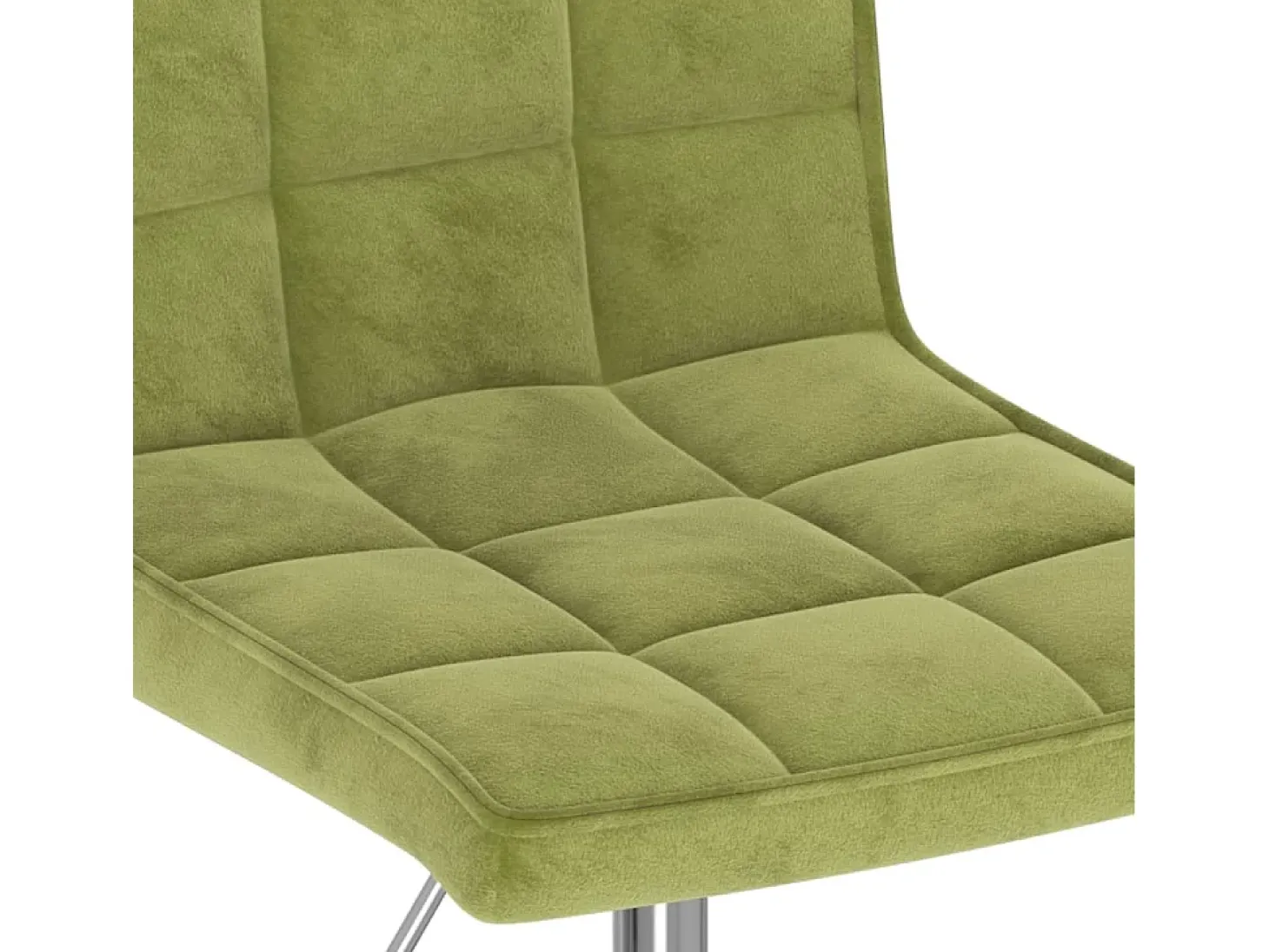 Sillas de comedor giratorias 2 unidades de terciopelo verde claro