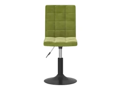Sillas de comedor giratorias 2 unidades de terciopelo verde claro