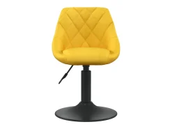 Sillas de comedor giratorias 6 unidades terciopelo amarillo mostaza