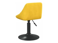 Sillas de comedor giratorias 6 unidades terciopelo amarillo mostaza
