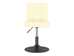 Sillas de comedor giratorias 2 unidades terciopelo crema