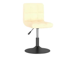 Sillas de comedor giratorias 2 unidades terciopelo crema