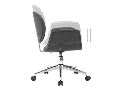 Sillas de comedor giratorias 6 unidades tela gris