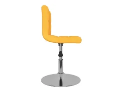 Sillas de comedor giratorias 4 unidades tela amarillo