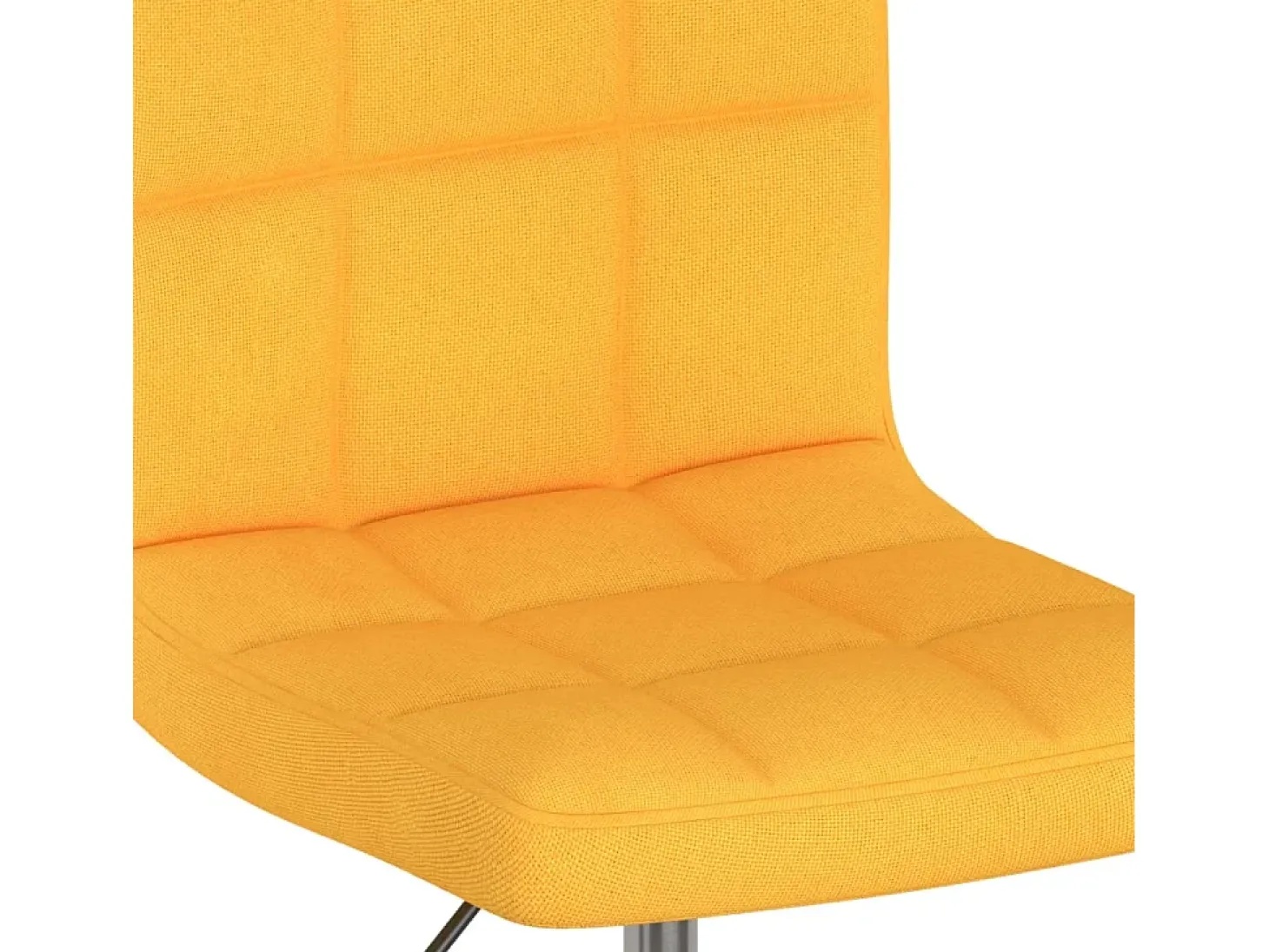 Sillas de comedor giratorias 4 unidades tela amarillo