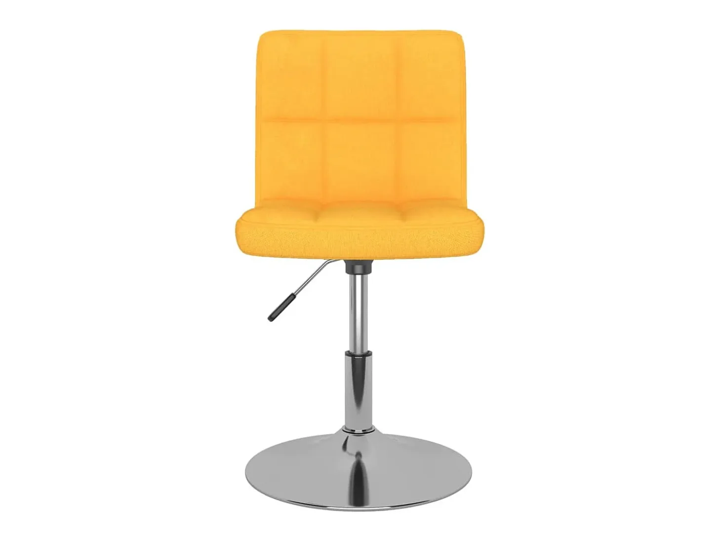 Sillas de comedor giratorias 4 unidades tela amarillo