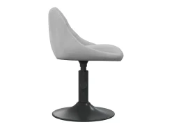 Sillas de comedor giratorias 2 unidades de terciopelo gris claro