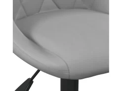 Sillas de comedor giratorias 2 unidades de terciopelo gris claro