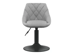 Sillas de comedor giratorias 2 unidades de terciopelo gris claro