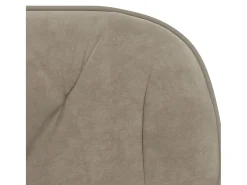 Sillas de comedor giratorias 2 unidades de terciopelo gris claro