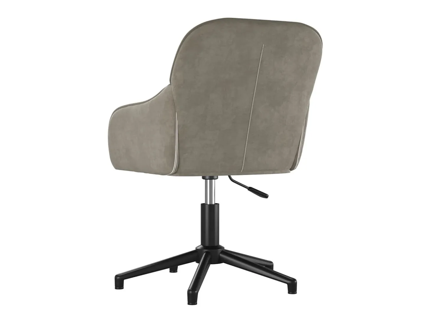Sillas de comedor giratorias 2 unidades de terciopelo gris claro