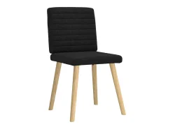 Sillas de comedor giratorias 6 unidades tela negras