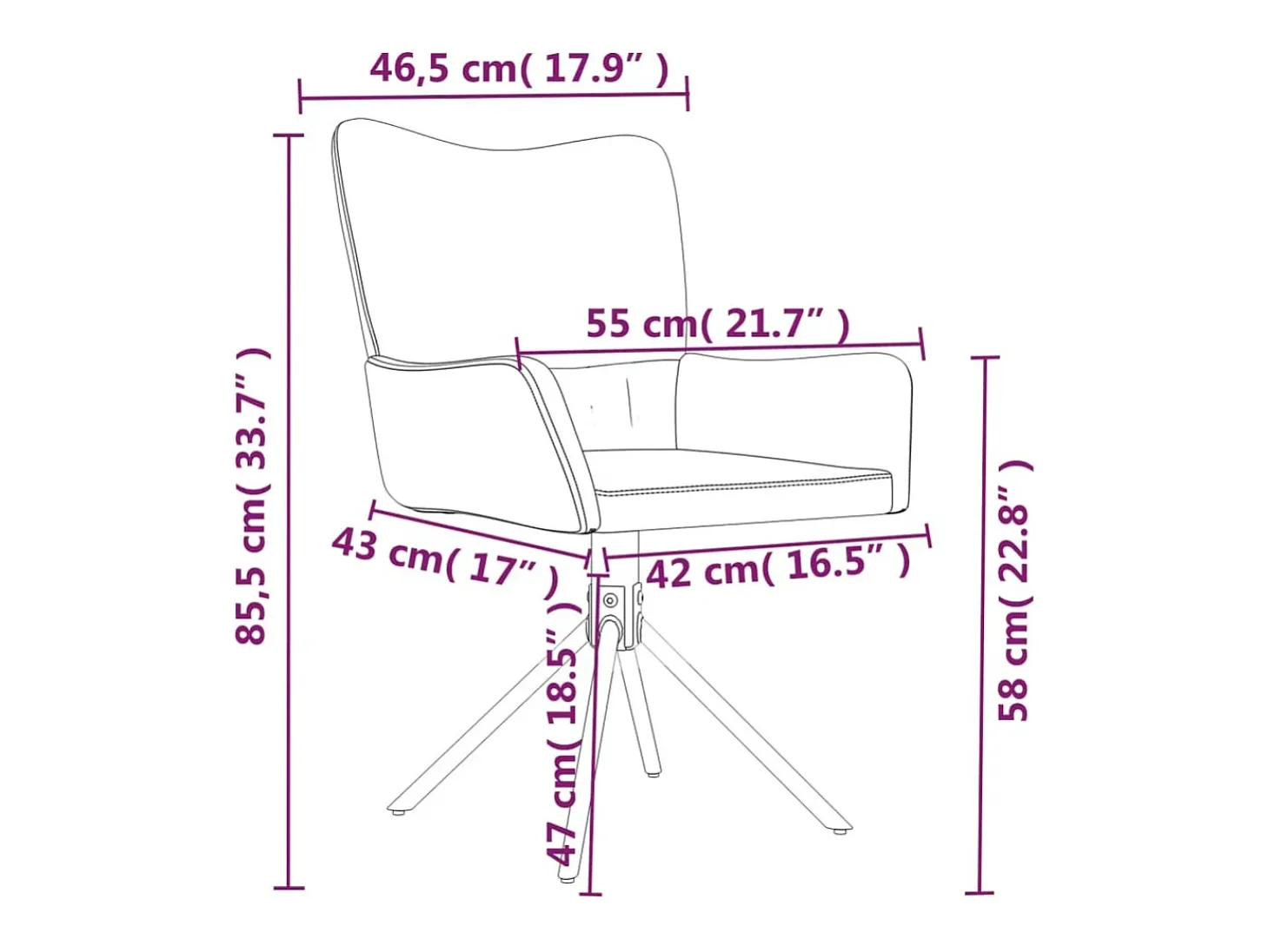Sillas de comedor giratorias 2 unidades terciopelo amarillo