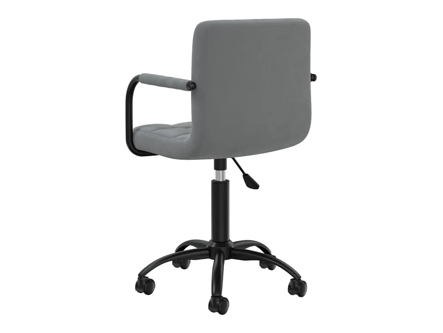 Sillas de comedor giratorias 6 unidades terciopelo gris oscuro