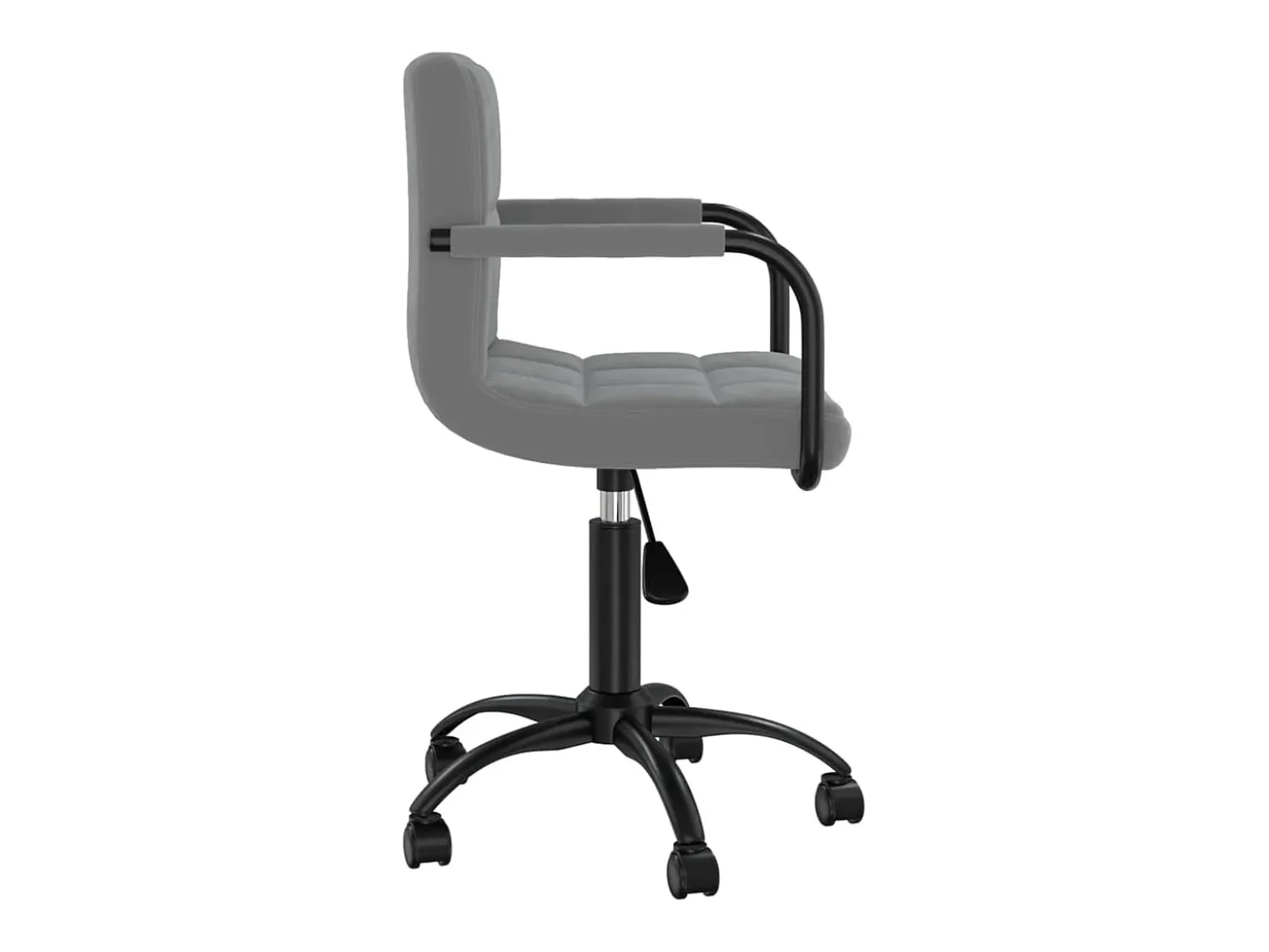 Sillas de comedor giratorias 6 unidades terciopelo gris oscuro