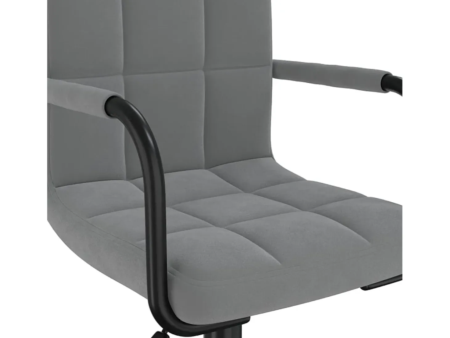Sillas de comedor giratorias 6 unidades terciopelo gris oscuro