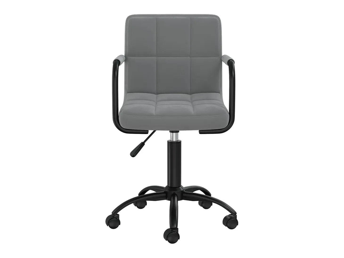 Sillas de comedor giratorias 6 unidades terciopelo gris oscuro