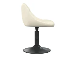 Sillas de comedor giratorias 6 unidades terciopelo crema