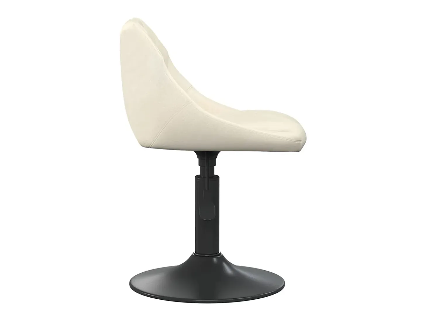 Sillas de comedor giratorias 6 unidades terciopelo crema