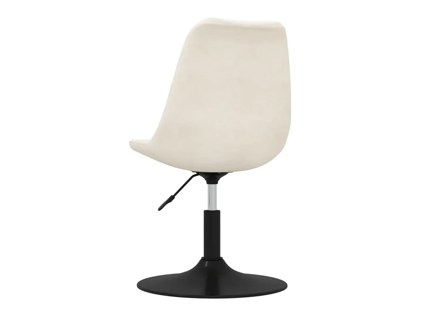 Sillas de comedor giratorias 4 unidades terciopelo color crema