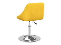 Sillas de comedor giratorias 6 unidades terciopelo amarillo mostaza