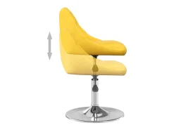 Sillas de comedor giratorias 6 unidades terciopelo amarillo mostaza