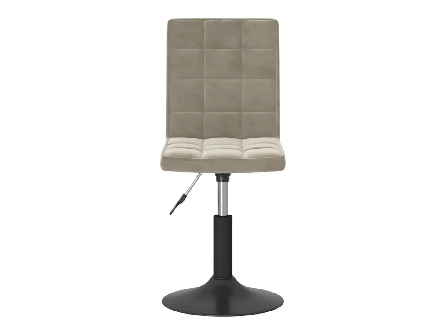 Sillas de comedor giratorias 2 unidades de terciopelo gris claro
