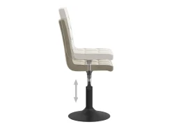 Sillas de comedor giratorias 2 unidades de terciopelo gris claro